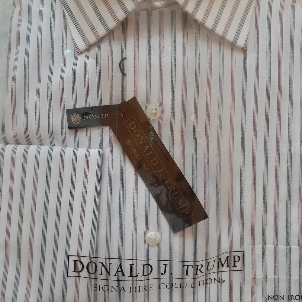 Men charcoal and red stripe Cufflink dress shirt